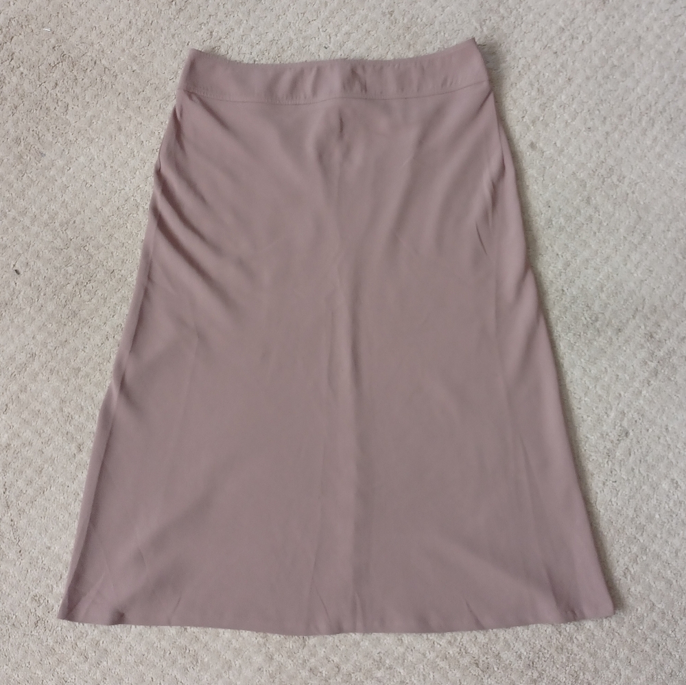 New York & Company Crepe A-Line Midi Skirt